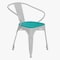 Flash Furniture White Metal Stack Chair with Mint Poly Resin Seat CH-31270-WH-PL1M-GG - alternate 4